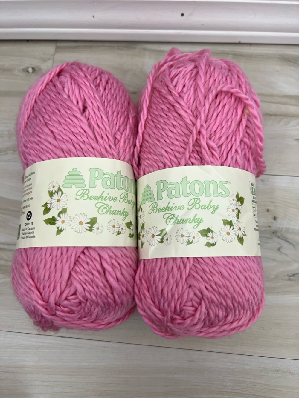 Patons Beehive Baby Chunky Yarn Pink 2 Skeins